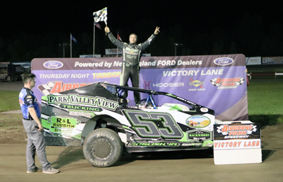 celeberates the win